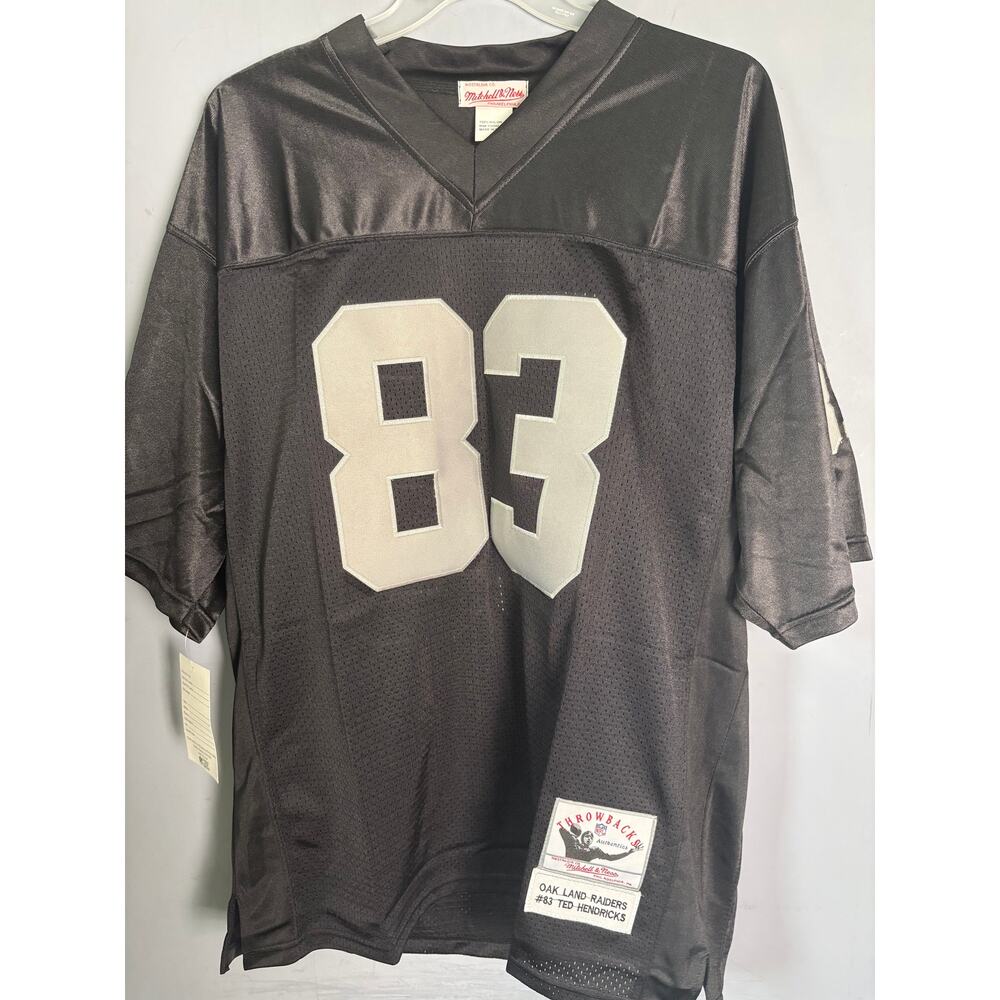NWT Mitchell & Ness Ted Hendricks #83 Raiders Authentic Jersey Korea Size 52